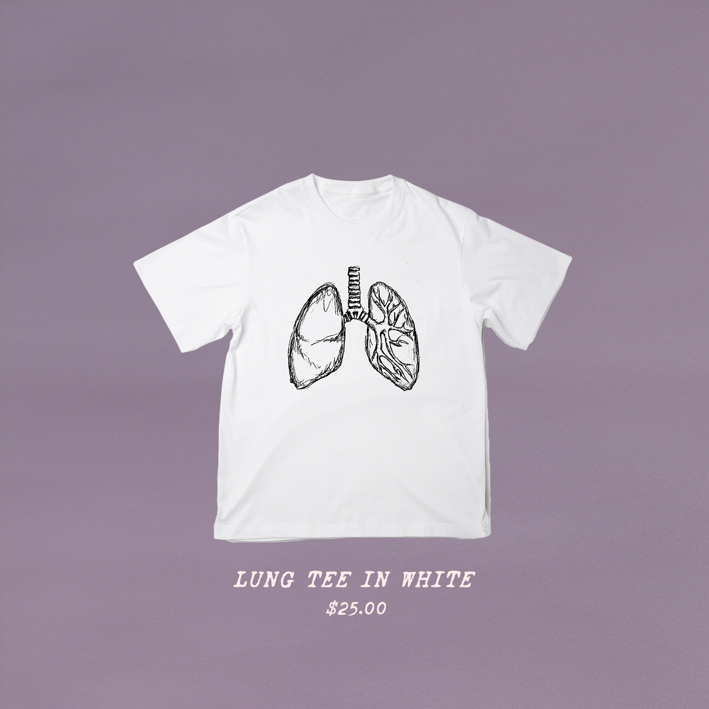 Lung Tee in White