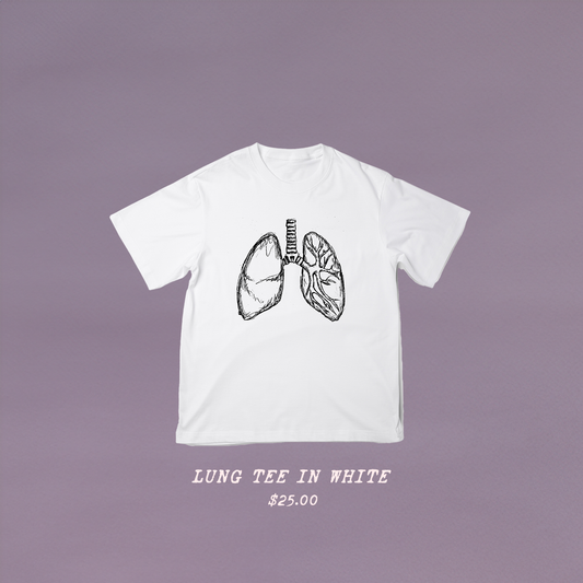 Lung Tee in White